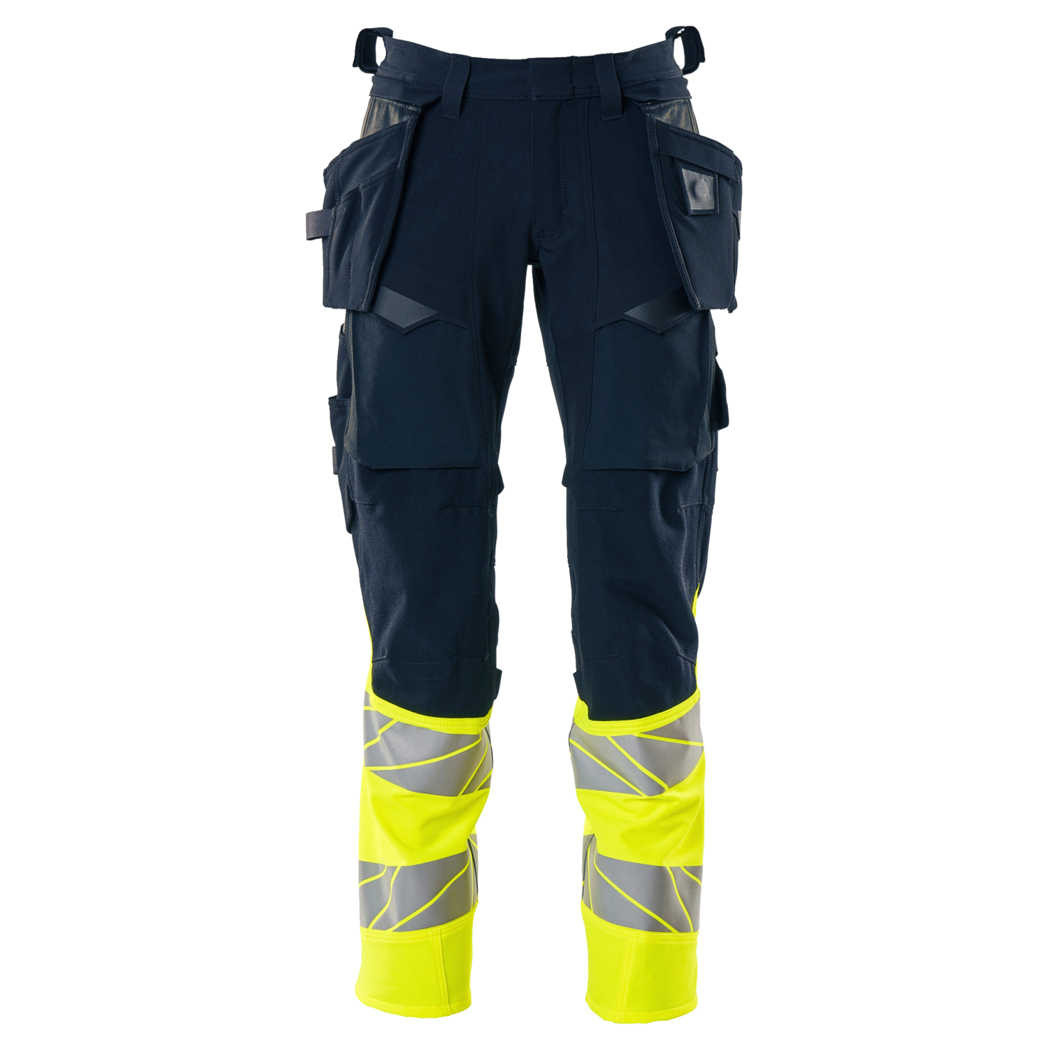 Mascot Accelerate Safe bukser med hængelommer mørk marine hi vis gul