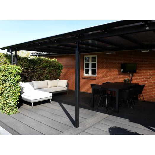 Kirkedal terrasseplank Solid Black 18 x 130 x 4000 mm