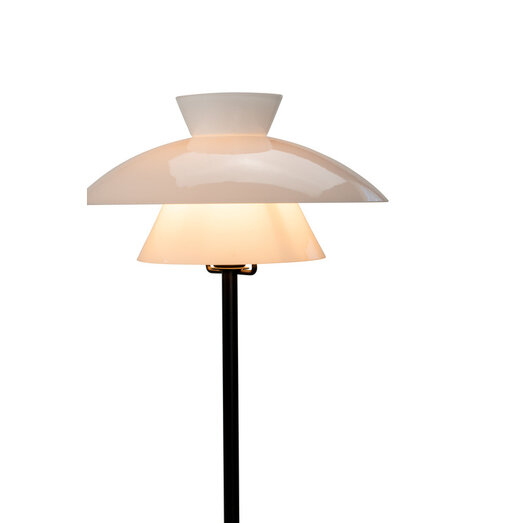 Dyberg Larsen Valby opal bordlampe 3 G9 sort