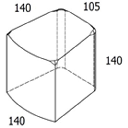 Multikant standard koks flexline STOR - 14x14x10,5 cm