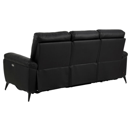 Padova 3 pers. sofa sort PVC læder
