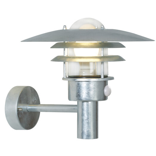 Nordlux Lønstrup 32 udendørs væglampe med sensor galvaniseret