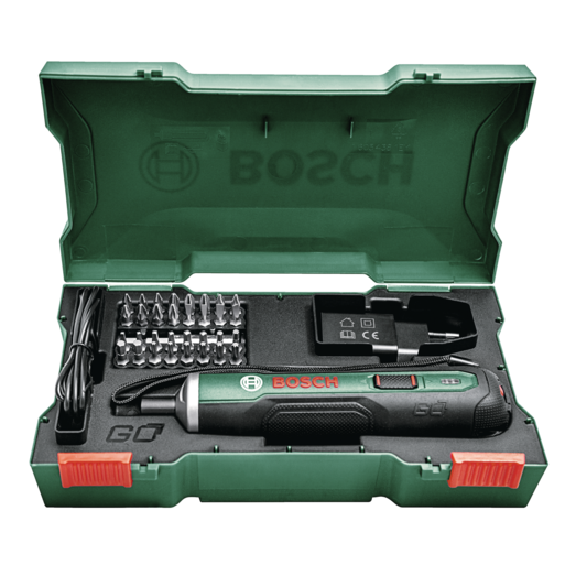 Bosch Pushdrive akku skruetrækker 3,6V 1,5 Ah - incl. 32 dele
