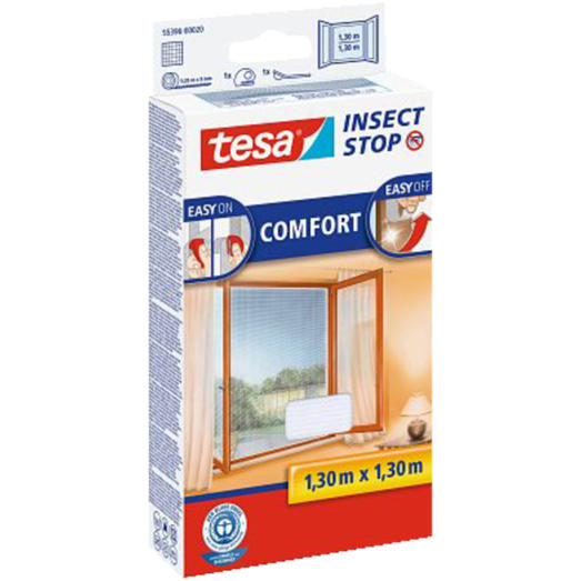 Tesa®Insect Stop Insektnet Comfort t/vinduer 1,3x1,3 m hvid