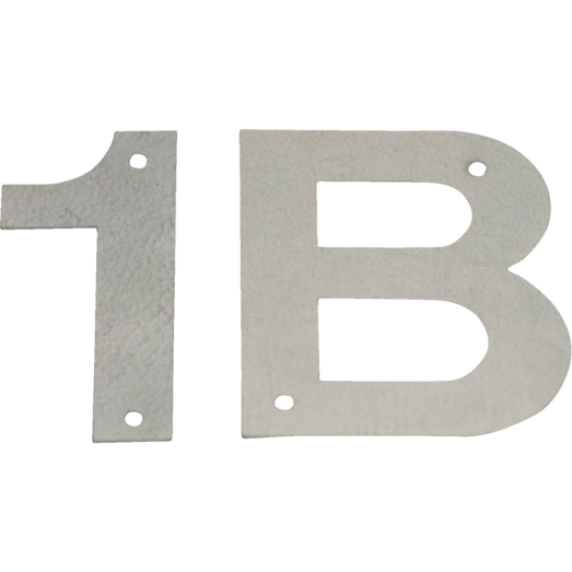 Bogstav "B" - galvaniseret - 14 cm.