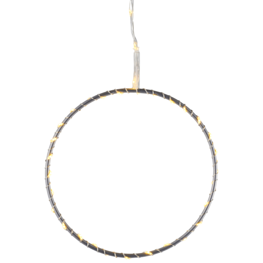 Sirius Liva cirkel m/LED-lys Ø25 cm sølv