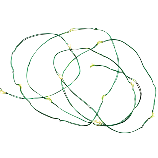 Sirius Knirke lyskæde m/40 lys 3,9 M grøn