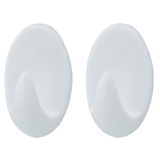 Target ovale kroge medium 2 stk hvid 