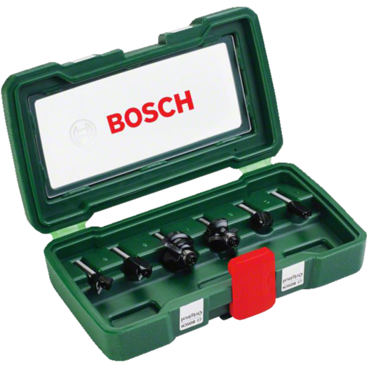 Bosch overfræsersæt HM Ø6 mm m/6 dele