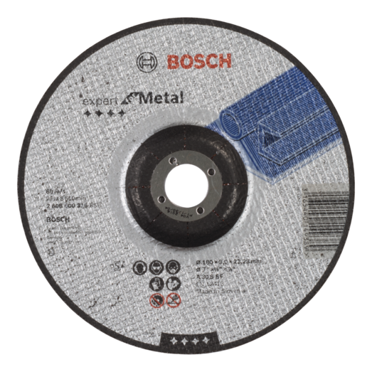 Bosch A30 S BF skæreskive til metal, forkrøbbet Ø180 mm