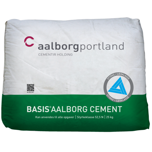 Aalborg Portland basis cement styrke 52,5 - 25 kg.