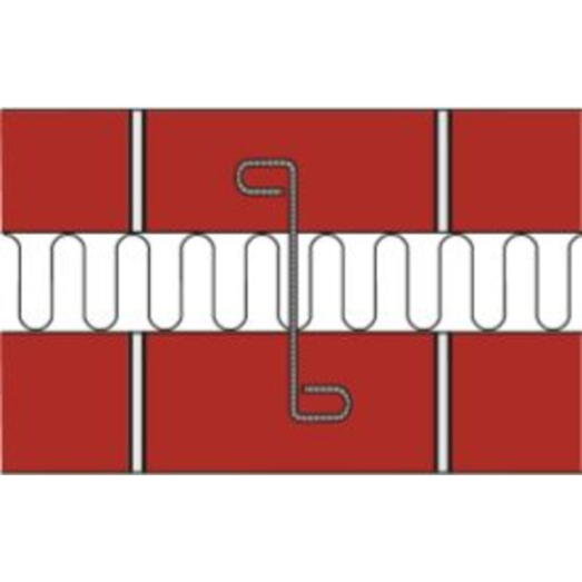 Arminox murbinder, S-binder, ribbet, Ø4 mm