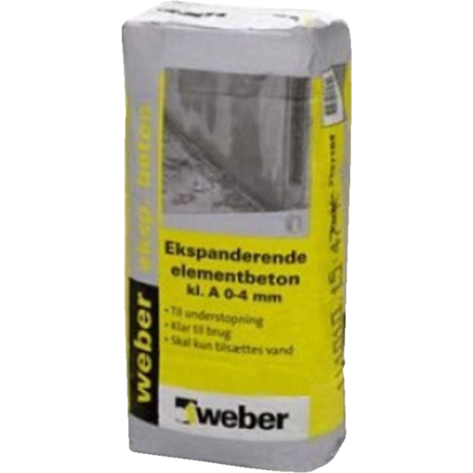 Weber eksp. elementbeton 0-4 mm, kl. A, 15 kg