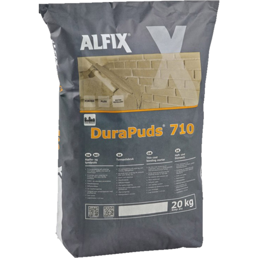 Billede af ALFIX, Durapuds 710 fiberpuds, 20 kg, hvid