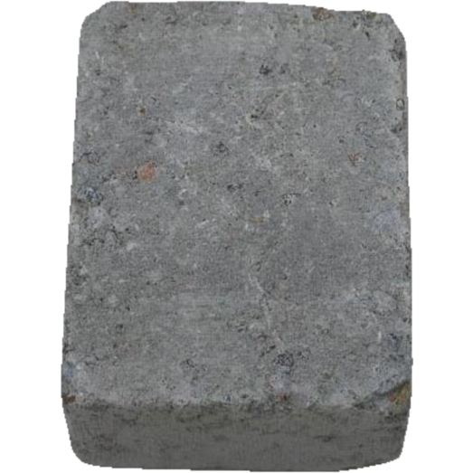 Herregårdssten med rumlet kant 1/2 sten grå 14x10,5x7 cm