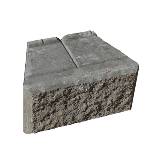 Grå lock-block 15x30x17,5 cm