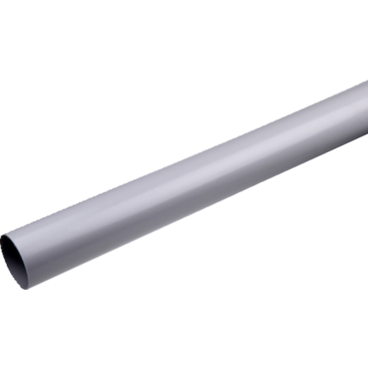 Plastmo nedløbsrør grå - 75x3000 mm