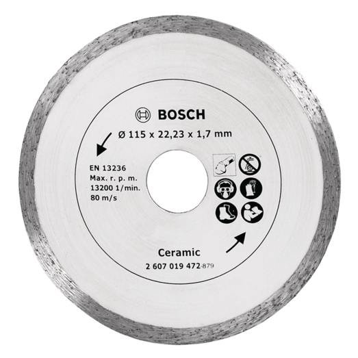Bosch diamantskæreskive fliser Ø115 mm