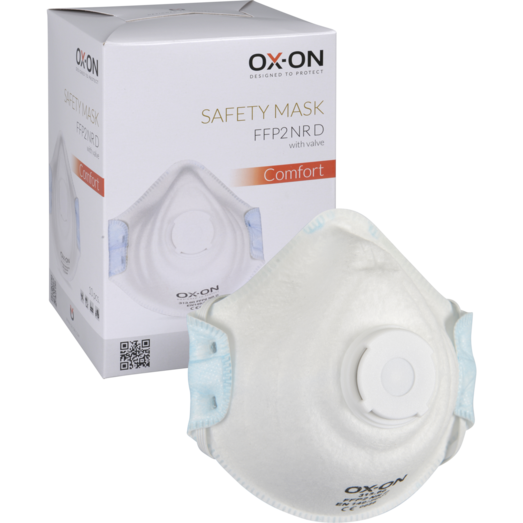 OX-ON maske m. ventil 10 stk