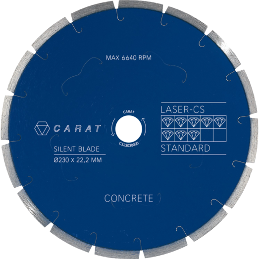 Carat CS diatex laser diamantklinge beton standard Ø230 mm