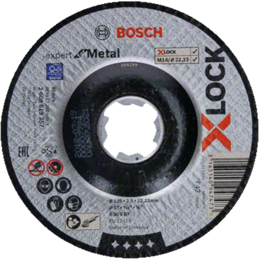 Bosch X-Lock Expert for Metal skæreskive forkrøppet 125x2,5 mm