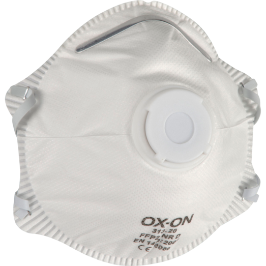 OX-ON FFP2D Comfort støvmaske med ventil 10 stk.