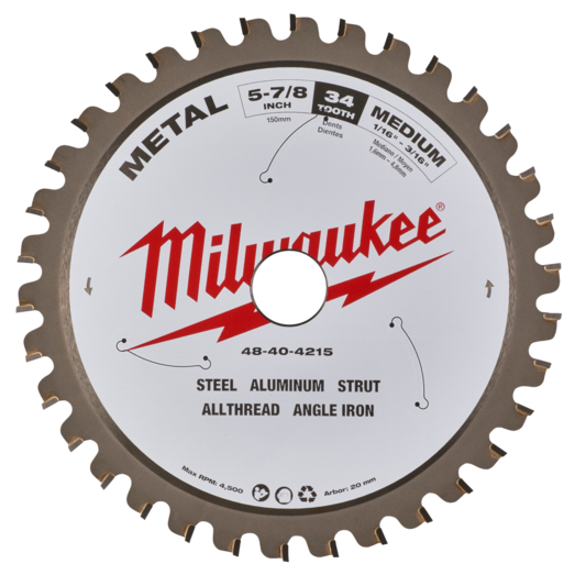 Milwaukee rundsavsklinge metal klinge Ø 135x20 mm 30T