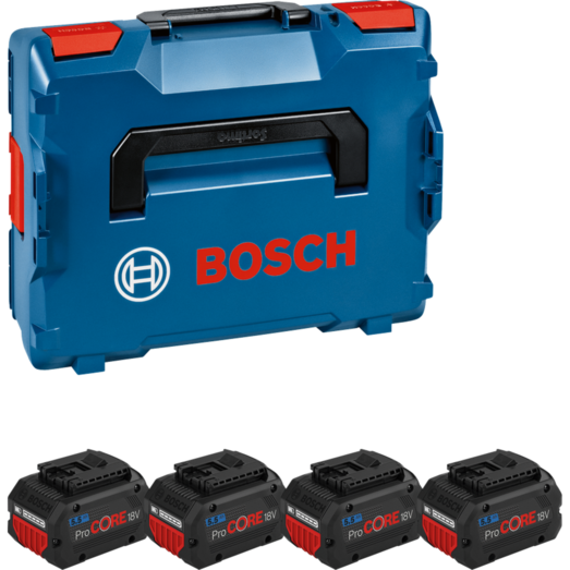 Bosch batteripakke 4x5,5 Ah Procore L-Boxx