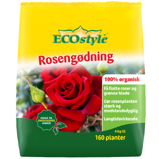 ECOstyle 100% organisk rosengødning  4 kg
