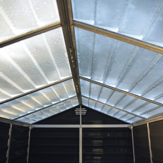 Canopia redskabsskur skylight midnatsgrå 2,1 m2