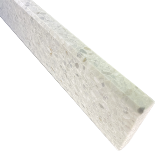 Terrazzo sokkelliste genova slebet overflade og top med fas 40x1,5x7,5 cm