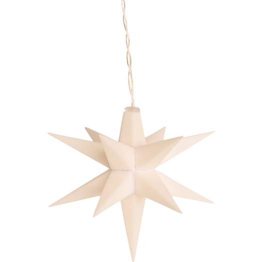 Led stjerne Ø10 cm hvid 10 stk