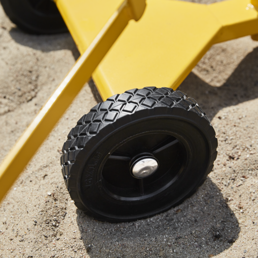 Nordic play gravemaskine på hjul gul