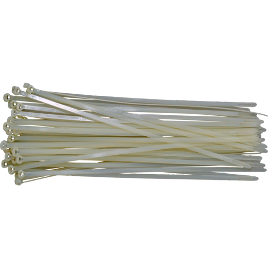 E-Line kabelstrips 7,5x378 mm 50 stk transparent