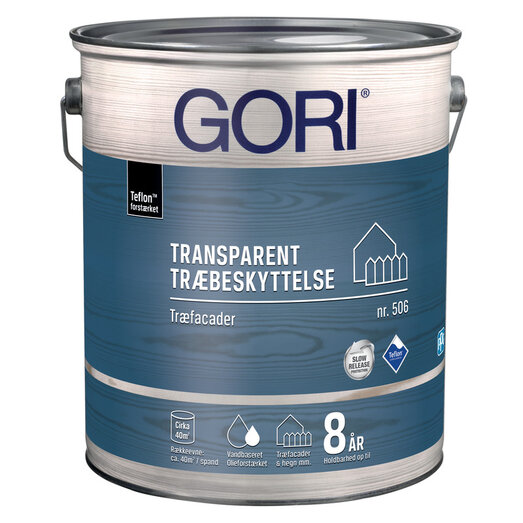 GORI 506 transparent træbeskyttelse trykgrøn 5 L