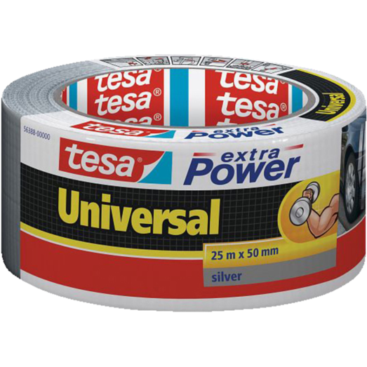 Tesa® extra Power Universal sort 25 m x 48 mm