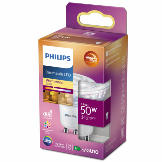 Philips Spot LED pære GU10 50W 1 pack