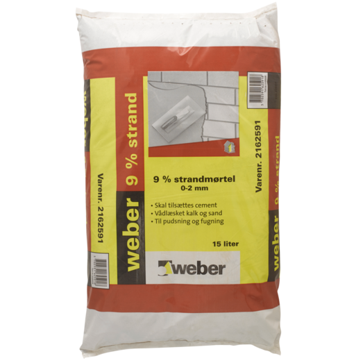 Weber 9% strandmørtel 0-2 mm 15L