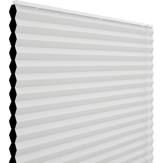 Debel dubai mørklægningsgardin plisse hvid
