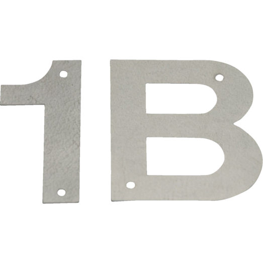 Bogstav "B" - galvaniseret - 14 cm.