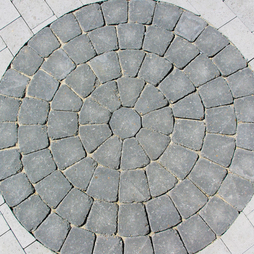 Herregårdssten Flex-line med rumlet kant lille sten koks 14x14x5,25x5 cm
