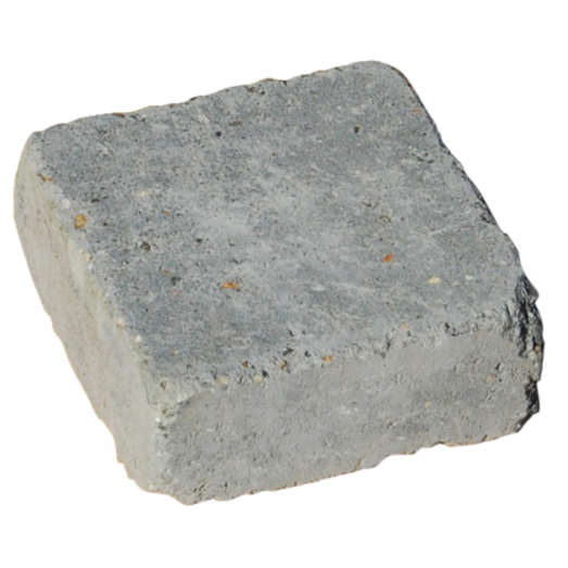 Herregårdssten med rumlet kant 2/3 sten grå 14x14x7 cm