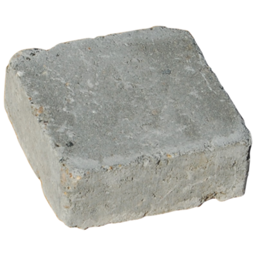 Herregårdssten med rumlet kant 2/3 sten gråmix 14x14x5 cm