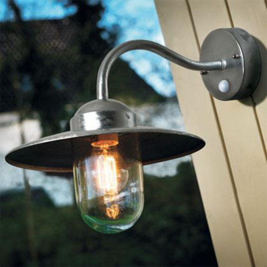 Nordlux Luxembourg Sensor udendørs væglampe galvaniseret