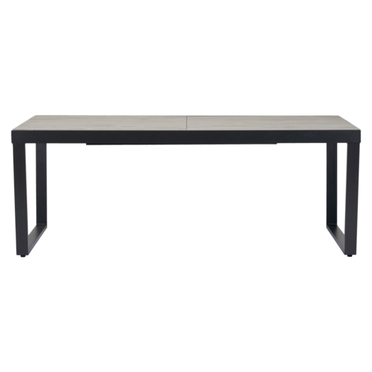 Hellebæk havebord grå, 200 x 100 cm