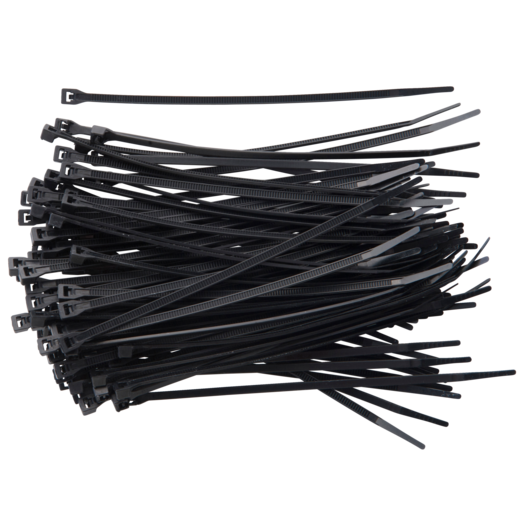 E-Line kabelstrips 3,6x150 mm 100 stk sort