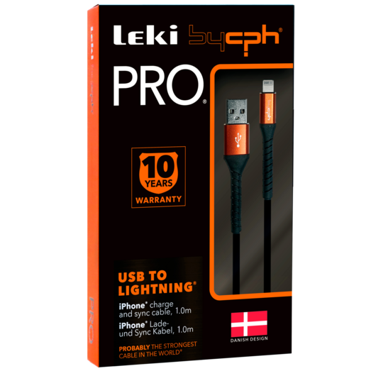 Bycph PRO Kabel - USB til Lightning, 1 m