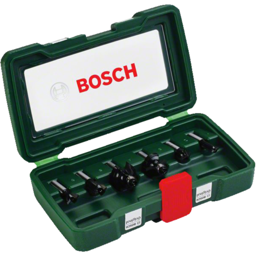 Bosch overfræsersæt HM Ø8 mm m/6 dele