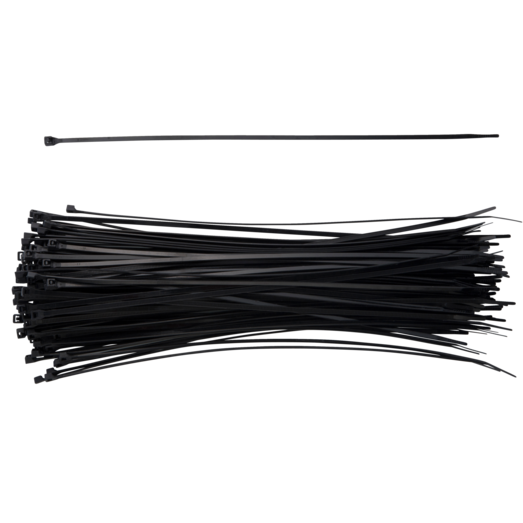 E-Line kabelstrips 4,8x203 mm 100 stk sort