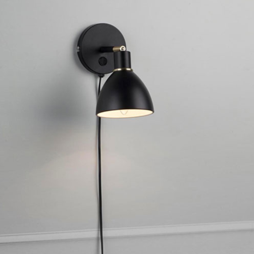 Nordlux Ray væglampe E14 sort